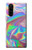 W3597 Holographic Photo Printed Hülle Schutzhülle Taschen und Leder Flip für Sony Xperia 5