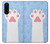 W3618 Cat Paw Hülle Schutzhülle Taschen und Leder Flip für Sony Xperia 5