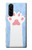 W3618 Cat Paw Hülle Schutzhülle Taschen und Leder Flip für Sony Xperia 5