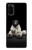 W0878 Black Bear Hülle Schutzhülle Taschen und Leder Flip für Samsung Galaxy S20