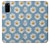 W3454 Floral Daisy Hülle Schutzhülle Taschen und Leder Flip für Samsung Galaxy S20