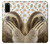 W3559 Sloth Pattern Hülle Schutzhülle Taschen und Leder Flip für Samsung Galaxy S20