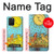 W3435 Tarot Card Moon Hülle Schutzhülle Taschen und Leder Flip für Samsung Galaxy S10 Lite