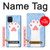 W3618 Cat Paw Hülle Schutzhülle Taschen und Leder Flip für Samsung Galaxy Note10 Lite