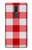W3535 Red Gingham Hülle Schutzhülle Taschen und Leder Flip für Nokia 3.1 plus