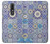W3537 Moroccan Mosaic Pattern Hülle Schutzhülle Taschen und Leder Flip für Nokia 3.1 plus