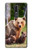 W3558 Bear Family Hülle Schutzhülle Taschen und Leder Flip für Nokia 3.1 plus