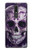 W3582 Purple Sugar Skull Hülle Schutzhülle Taschen und Leder Flip für Nokia 3.1 plus