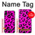 W1850 Pink Leopard Pattern Hülle Schutzhülle Taschen und Leder Flip für Samsung Galaxy A20, Galaxy A30