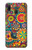 W3272 Colorful Pattern Hülle Schutzhülle Taschen und Leder Flip für Samsung Galaxy A20, Galaxy A30
