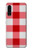 W3535 Red Gingham Hülle Schutzhülle Taschen und Leder Flip für Samsung Galaxy A90 5G