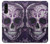 W3582 Purple Sugar Skull Hülle Schutzhülle Taschen und Leder Flip für Samsung Galaxy A90 5G