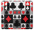 W3463 Poker Card Suit Hülle Schutzhülle Taschen und Leder Flip für OnePlus 8