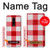 W3535 Red Gingham Hülle Schutzhülle Taschen und Leder Flip für OnePlus 8