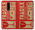 W3552 Vintage Fragile Label Art Hülle Schutzhülle Taschen und Leder Flip für OnePlus 8