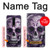 W3582 Purple Sugar Skull Hülle Schutzhülle Taschen und Leder Flip für OnePlus 8