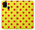 W3526 Red Spot Polka Dot Hülle Schutzhülle Taschen und Leder Flip für Samsung Galaxy M31