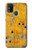 W3528 Bullet Rusting Yellow Metal Hülle Schutzhülle Taschen und Leder Flip für Samsung Galaxy M31