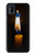 W3530 Buddha Candle Burning Hülle Schutzhülle Taschen und Leder Flip für Samsung Galaxy M31