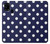 W3533 Blue Polka Dot Hülle Schutzhülle Taschen und Leder Flip für Samsung Galaxy M31