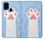 W3618 Cat Paw Hülle Schutzhülle Taschen und Leder Flip für Samsung Galaxy M31