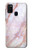 W3482 Soft Pink Marble Graphic Print Hülle Schutzhülle Taschen und Leder Flip für Samsung Galaxy M21