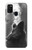 W3505 Wolf Howling Hülle Schutzhülle Taschen und Leder Flip für Samsung Galaxy M21