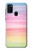 W3507 Colorful Rainbow Pastel Hülle Schutzhülle Taschen und Leder Flip für Samsung Galaxy M21