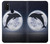 W3510 Dolphin Moon Night Hülle Schutzhülle Taschen und Leder Flip für Samsung Galaxy M21