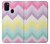 W3514 Rainbow Zigzag Hülle Schutzhülle Taschen und Leder Flip für Samsung Galaxy M21