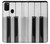 W3524 Piano Keyboard Hülle Schutzhülle Taschen und Leder Flip für Samsung Galaxy M21