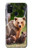 W3558 Bear Family Hülle Schutzhülle Taschen und Leder Flip für Samsung Galaxy M21