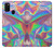 W3597 Holographic Photo Printed Hülle Schutzhülle Taschen und Leder Flip für Samsung Galaxy M21