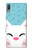 W3542 Cute Cat Cartoon Hülle Schutzhülle Taschen und Leder Flip für Sony Xperia L3