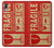 W3552 Vintage Fragile Label Art Hülle Schutzhülle Taschen und Leder Flip für Sony Xperia L3