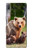 W3558 Bear Family Hülle Schutzhülle Taschen und Leder Flip für Sony Xperia L3
