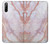 W3482 Soft Pink Marble Graphic Print Hülle Schutzhülle Taschen und Leder Flip für Sony Xperia L4