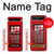 W0058 British Red Telephone Box Hülle Schutzhülle Taschen Flip für Samsung Galaxy Z Flip 5G