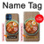 W3756 Ramen Noodles Hülle Schutzhülle Taschen und Leder Flip für iPhone 12 mini