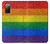 W2683 Rainbow LGBT Pride Flag Hülle Schutzhülle Taschen und Leder Flip für Samsung Galaxy S20 FE