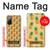 W3258 Pineapple Pattern Hülle Schutzhülle Taschen und Leder Flip für Samsung Galaxy S20 FE