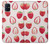 W3481 Strawberry Hülle Schutzhülle Taschen und Leder Flip für Samsung Galaxy M51