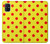 W3526 Red Spot Polka Dot Hülle Schutzhülle Taschen und Leder Flip für Samsung Galaxy M51