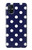 W3533 Blue Polka Dot Hülle Schutzhülle Taschen und Leder Flip für Samsung Galaxy M51