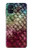 W3539 Mermaid Fish Scale Hülle Schutzhülle Taschen und Leder Flip für Samsung Galaxy M51