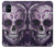 W3582 Purple Sugar Skull Hülle Schutzhülle Taschen und Leder Flip für Samsung Galaxy M51