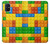 W3595 Brick Toy Hülle Schutzhülle Taschen und Leder Flip für Samsung Galaxy M51