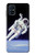 W3616 Astronaut Hülle Schutzhülle Taschen und Leder Flip für Samsung Galaxy M51