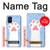 W3618 Cat Paw Hülle Schutzhülle Taschen und Leder Flip für Samsung Galaxy M51