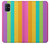 W3678 Colorful Rainbow Vertical Hülle Schutzhülle Taschen und Leder Flip für Samsung Galaxy M51